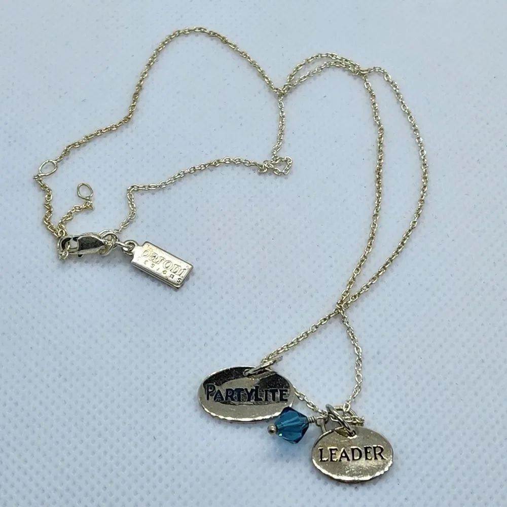 💜Baroni Designs Sterling Silver PartyLite Leader Necklace